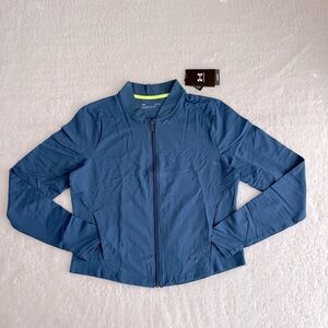 Under Armour Women's Zip-Up Workout/Yoga Jacket, Blue, Size L